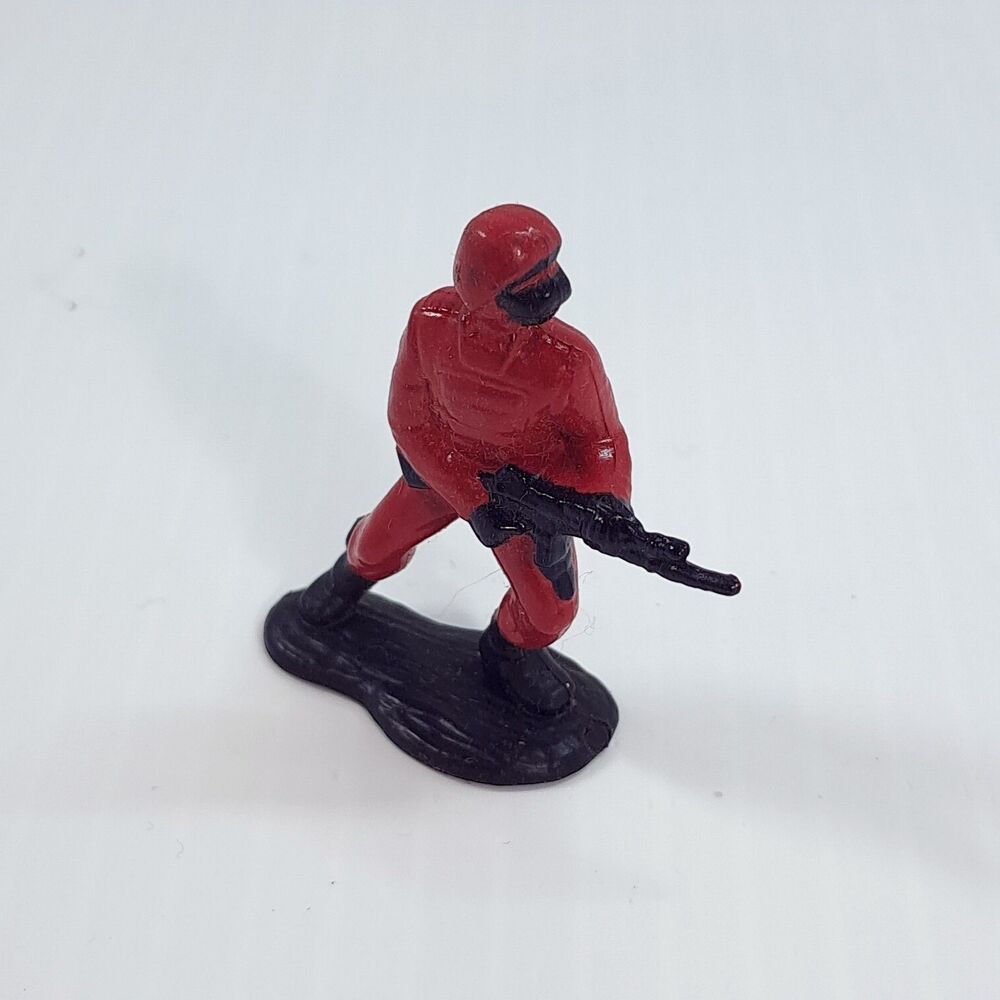 Vintage G.I. Joe ARAH Real American Hero micro figure figurine red crimson guard